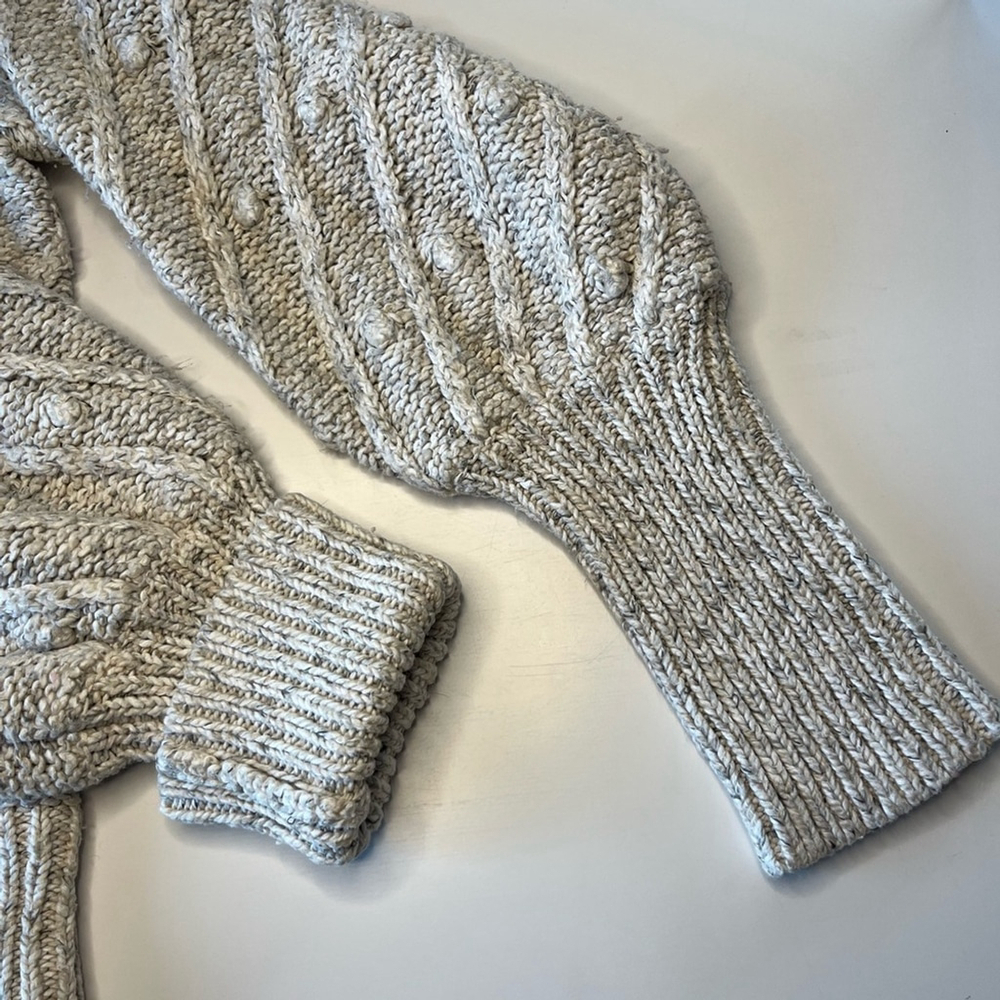 GAP Womens Cable Knit Sweater Beige - Picture 5 of 7